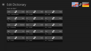 Screenshot des Vokabel-Trainers: Wörterbuch bearbeiten überarbeitet